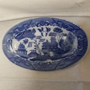 Small Blue China Dish